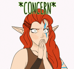 Concerned Niamh Elf Red Hair  GIF