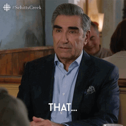 Concerned Schitt's Creek Eugene Levy  GIF