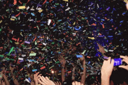 Concert Celebration Confetti GIF