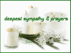 Condolence Deepest Sympathy And Prayers White GIF