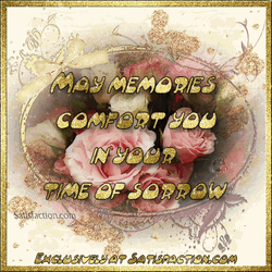 Condolence May Memories Comfort You GIF