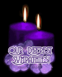 Condolence Our Deepest Sympathies Purple GIF