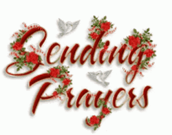 Condolences Sending Prayers Flowers Doves GIF