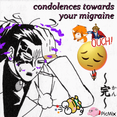 Condolences Towards Your Migraine GIF