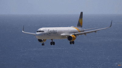 Condor Thomas Cook Plane Taking Off GIF