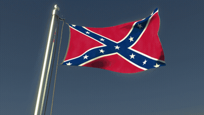 Confederate Flag Flying In Wind GIF