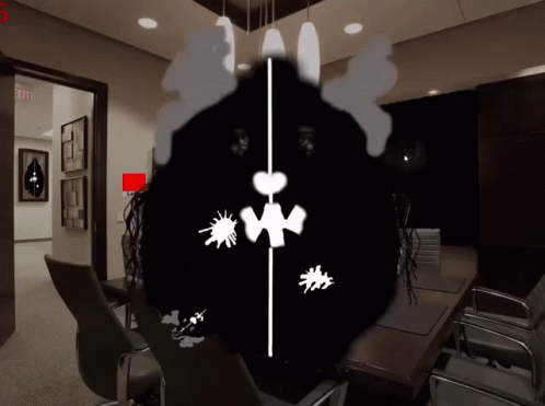 Conference Room With Red Exit Sign GIF