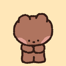 Confetti Adorable Brown Bear GIF