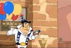 Confetti Cannon Dick Daring GIF