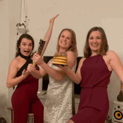 Confetti Cannon Girl Friends GIF