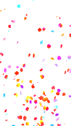 Confetti Party Sticker GIF