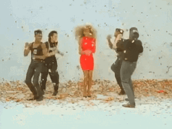 Confetti Whitney Houston Dancing GIF