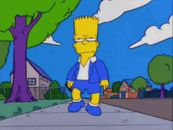 Confident Bart Simpson GIF