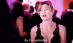Confident Meredith Grey She's Winning GIF