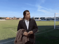 Confused Actor John Travolta Field GIF