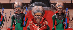 Confused Aliens Mars Attacks GIF