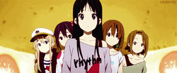 Confused Anime Ho-Kago Tea Time Character GIF