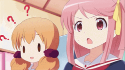 Confused Anime Wakaba Girl GIF