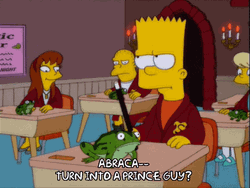 Confused Bart Simpson Magic Wand GIF