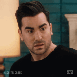 Confused David Rose Startled Reaction Schitts Creek GIF