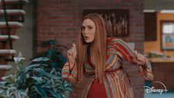 Confused Elizabeth Olsen Investigates GIF