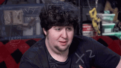 Confused Jontron Calculating Everything GIF