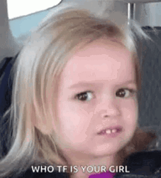 Confused Little Girl Who Tf Meme  GIF