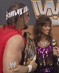 Confused Macho Man Looking Around GIF