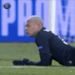 Confused Paris Saint-Germain Kylian Mbappe Lying  GIF