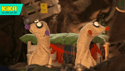 Confused Puppets Looking For Something  GIF
