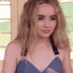 Confused Sabrina Carpenter What Stare GIF
