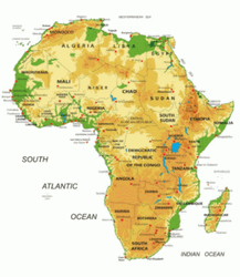 Congo Map Atlantic Ocean Central Africa