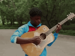 Congo Park Black Lives Matter Guitar Strumming GIF
