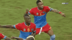 Congo Soccer Team Energetic Game Play GIF