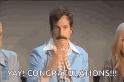 Congrats Confetti Man Meme GIF