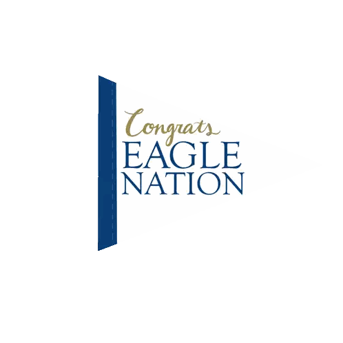 Congrats Eagle Nation Flag Sticker