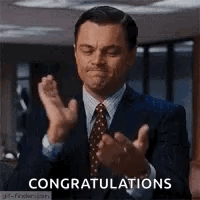 Congrats Leonardo DiCaprio Applauding Meme GIF