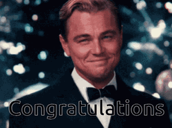 Congrats Leonardo DiCaprio Fireworks Meme GIF