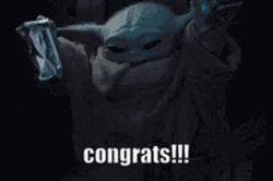 Congrats Little Yoda Star Wars Meme GIF