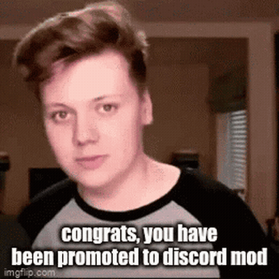 Congrats Promoted To Discord Mod GIF