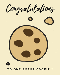 Congrats Smart Cookie Digital Art GIF