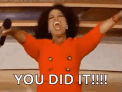 Congratulation Oprah Winfrey You Did It GIF