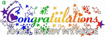 Congratulations Angel Bandy My Niece Banner GIF