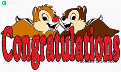 Congratulations Animated Chip N Dale GIF