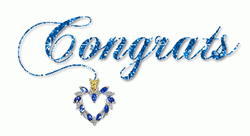 Congratulations Animated Glittering Text GIF