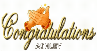 Congratulations Ashley With Clapping Hands GIF