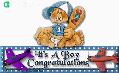Congratulations Baby Holding The Bat GIF