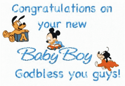 Congratulations Card For New Baby Boy GIF