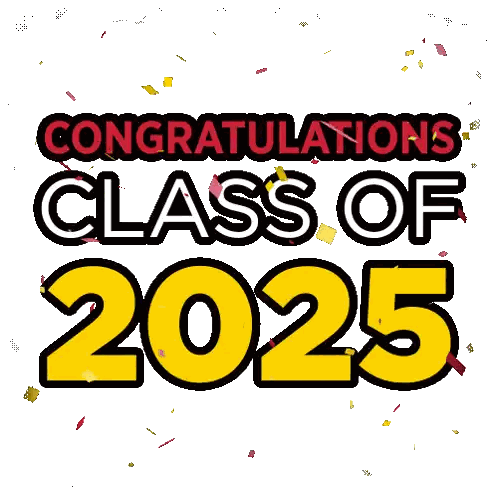 Congratulations Class Of 2025 Sign Sticker