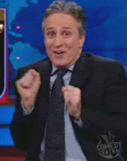 Congratulations Funny Jon Stewart Clapping GIF